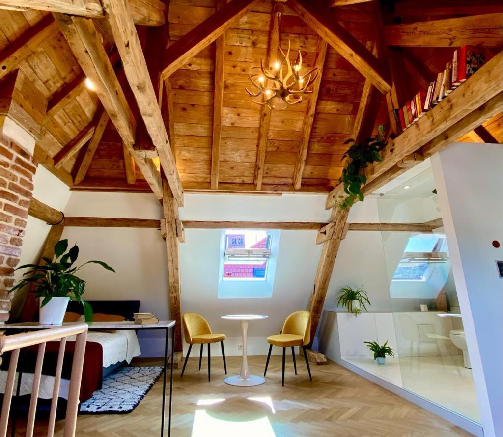 Un Petit Nid Atypique Au Coeur De Munster Appartement Munster  Buitenkant foto